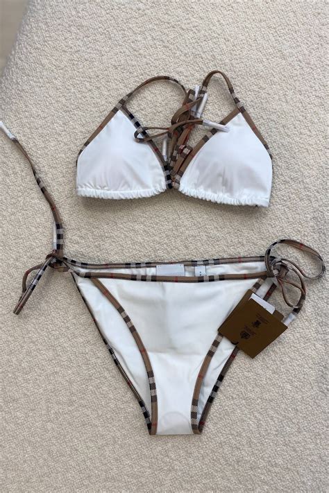 white burberry swimsuit|burberry swimsuit bikini.